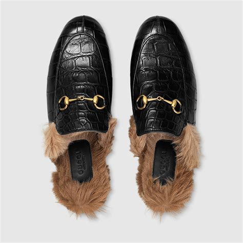 mocassino gucci con pelo